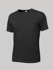 T-shirt sort, med lomme