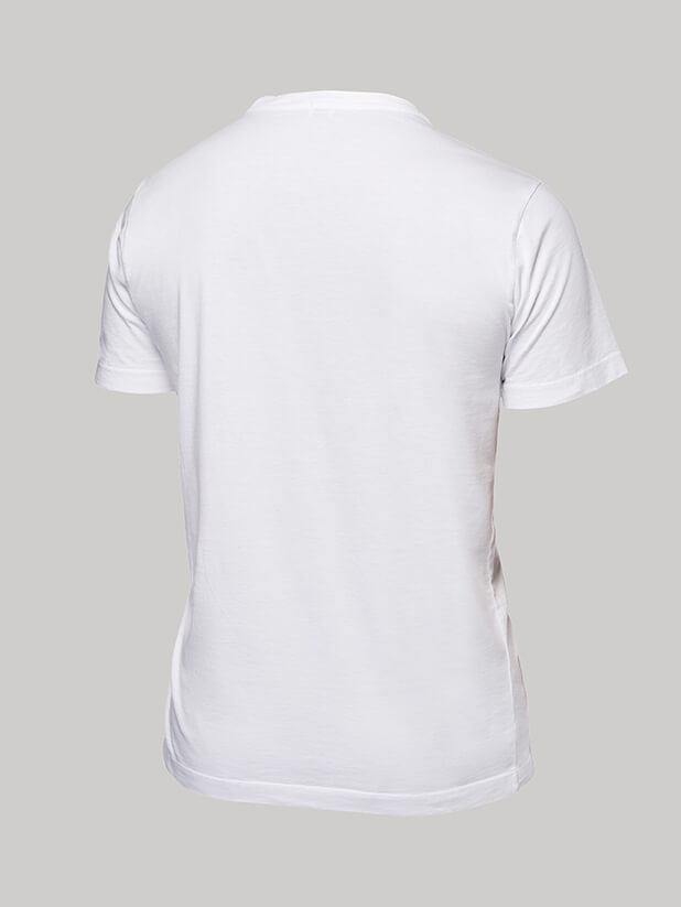 T-shirt hvid, med lomme